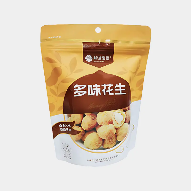 Self-Supporting Food Packaging Bags with zipper